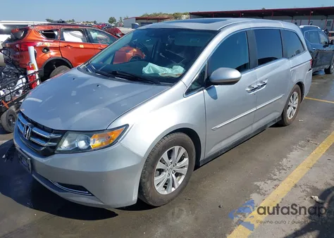 2015 Honda Odyssey Ex-L from USA, damaged, VIN 5FNRL5H69FB061751